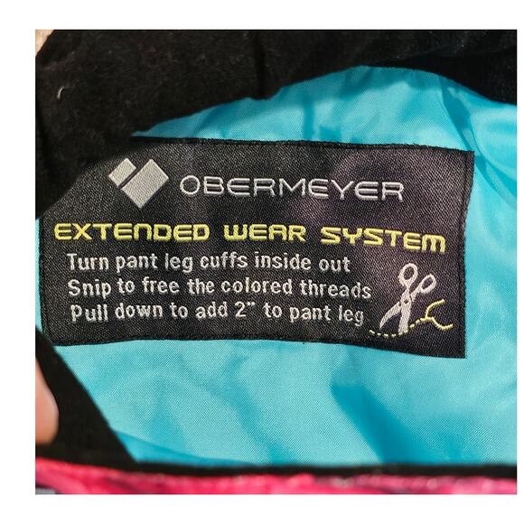 Obermeyer Digi Print Brooke/ Elsie Ski Snow Pants Girls Size XL (18-20) Aspen CO - Picture 10 of 11